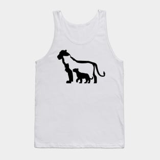 Black and White Lions Tank Top